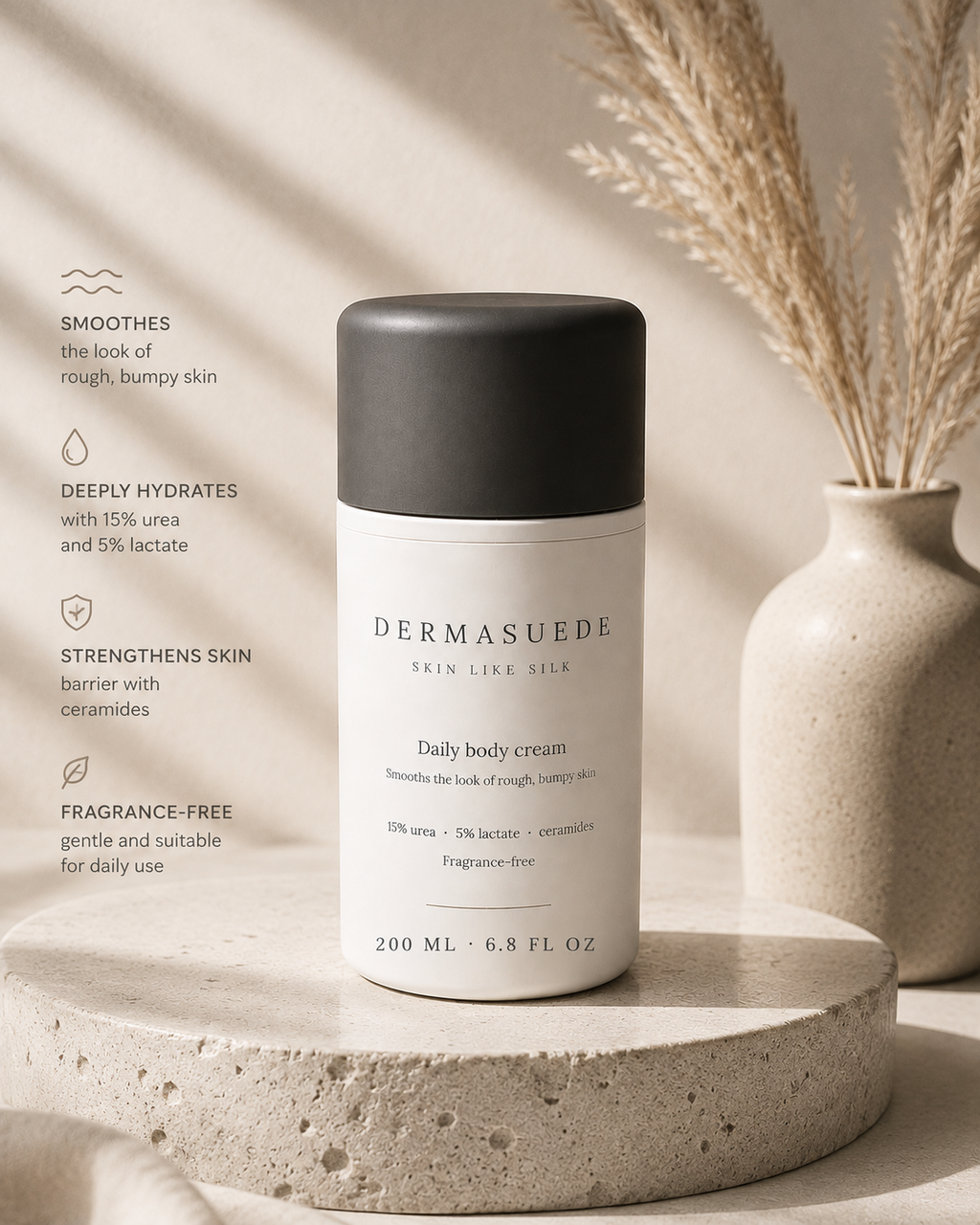 Daily Body Cream for Rough & Bumpy Skin | 15% Urea + 5% Lactic Acid