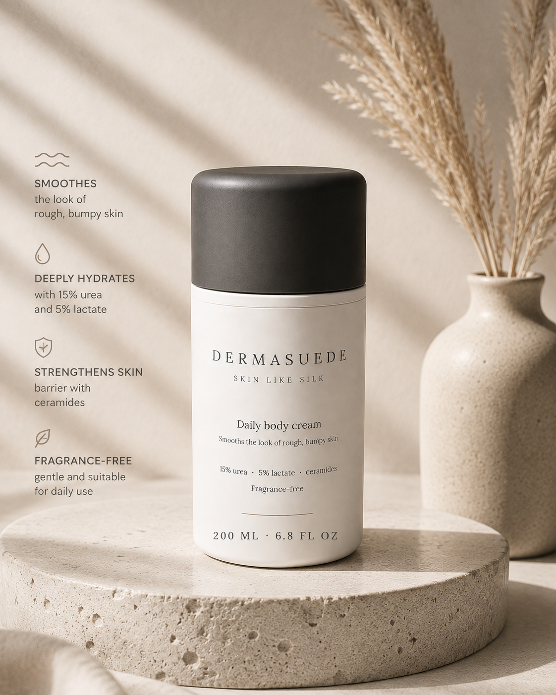 Daily Body Cream for Rough & Bumpy Skin | 15% Urea + 5% Lactic Acid
